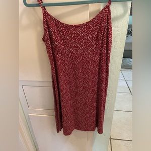 Brandy Melville Red Floral Dress